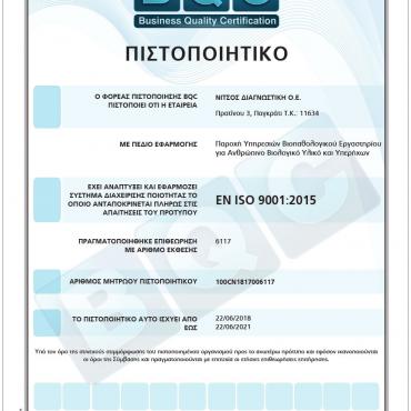 International Standard ISO 9001:2008 - Nitsos Lab